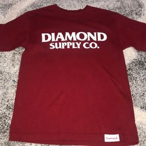 diamond supply red shirt